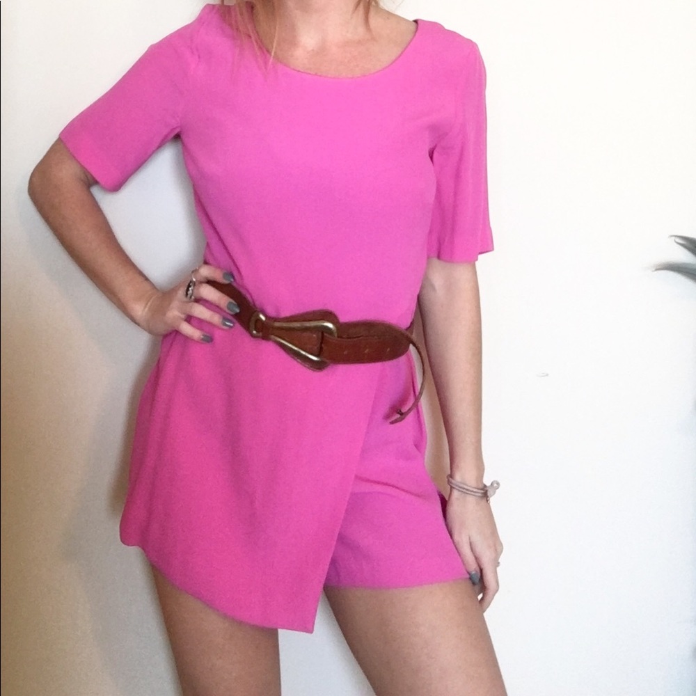 Pink short sleeve skort/jumper